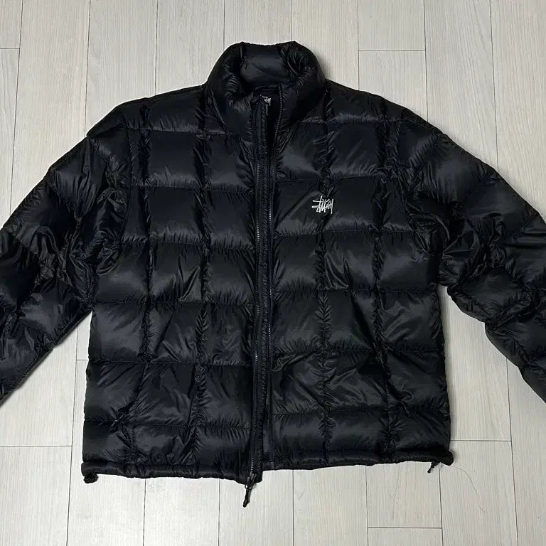 [BUNJANG] Stussy Midweight Puffer Black Jacket / 스투시 미드웨이트 퍼퍼 블랙