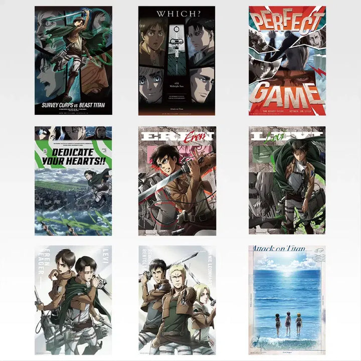 [BUNJANG] Attack on Titan F Prize Full Set Posters / 진격의거인 f상 포스터 전종