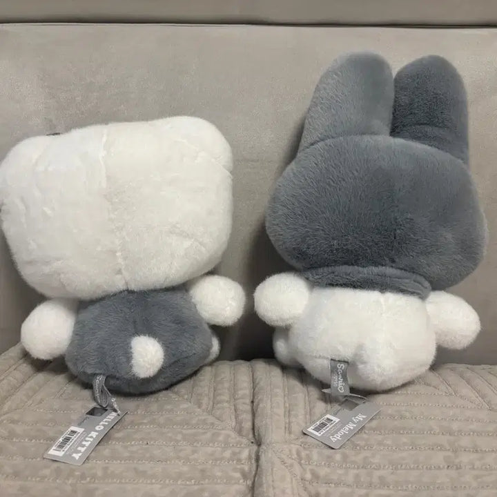 [BUNJANG] Sanrio Cinnamoroll Hello Kitty Doll Grey Set Monotone / 산리오 시나모롤 헬로키티 인형 그레이 세트 모노톤
