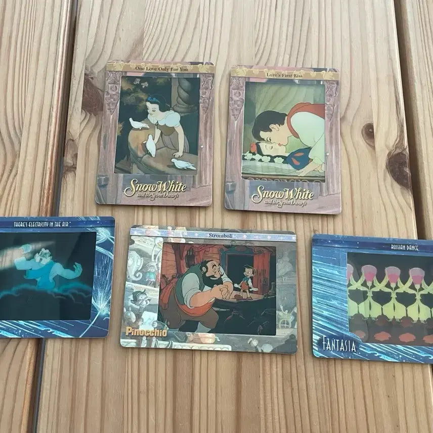 [BUNJANG] Disney Classic Film Cards Set (2003) - 5 Cards / 2003 디즈니 클래식 필름카드 5장 일괄 판매