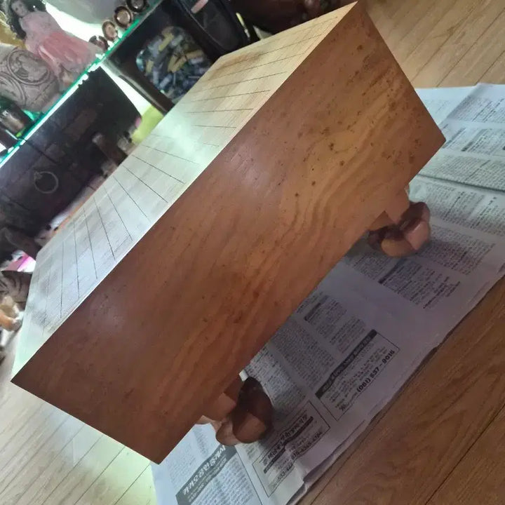[BUNJANG] Ginkgo Wood Go Board (Shell Inlay) / 은행나무바둑판(판만17cm)(조개알)