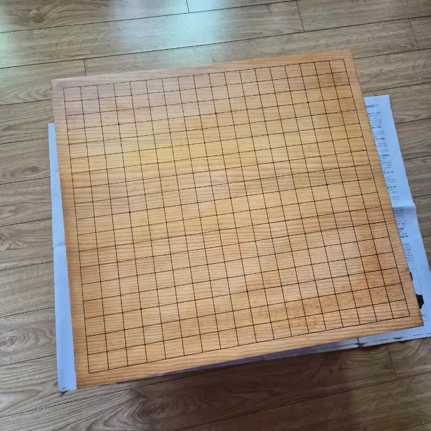 [BUNJANG] Ginkgo Wood Go Board (Shell Inlay) / 은행나무바둑판 미사용(판만17cm)(조개알)
