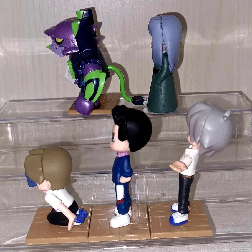 [BUNJANG] Evangelion Petit Eva Figures Bundle Set (5 Figures) / 일괄세트) 에반게리온 고전 푸치에바 쁘띠에바 피규어 5개