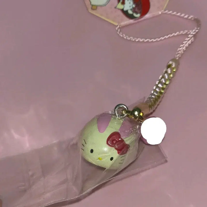 [BUNJANG] Vintage Hello Kitty Dango Strap / 새상품 고전 키티스트랩 헬로키티 고전키티 화과자 토끼모찌 판매/교환