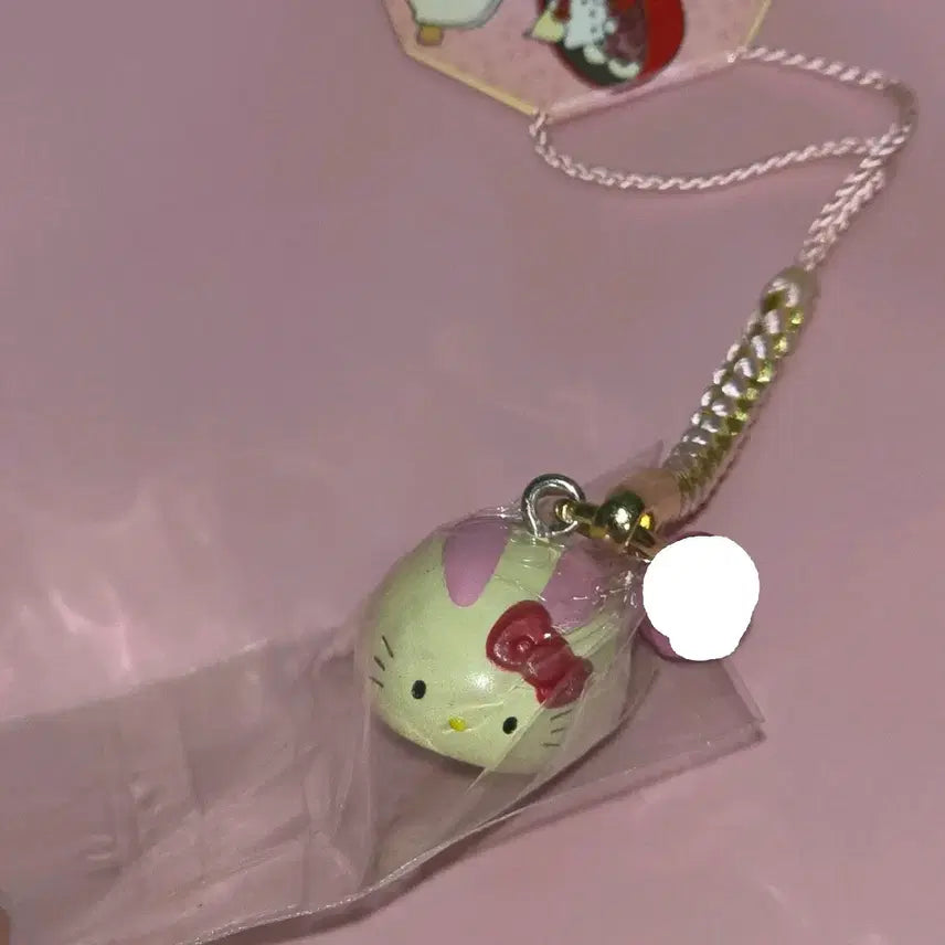 [BUNJANG] Vintage Hello Kitty Dango Strap / 새상품 고전 키티스트랩 헬로키티 고전키티 화과자 토끼모찌 판매/교환