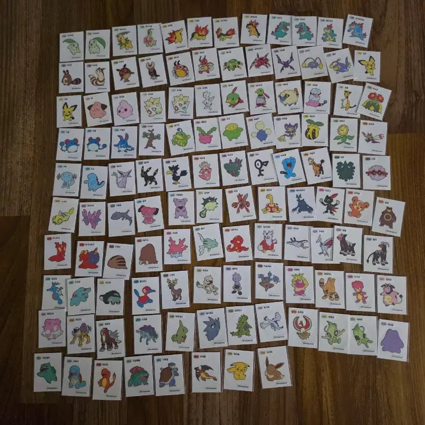[BUNJANG] Pokemon Stickers Gen 1 &amp; 2 Full Set Bundle / 포켓몬 띠부씰 1세대159종 2세대116 전종 일괄판매합니다