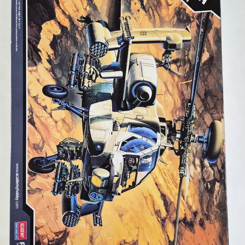 [BUNJANG] Academy AH-64A 1/48 Scale Plastic Model Kit (Sealed) / 아카데미 AH-64A 1/48 프라모델 미개봉 12262