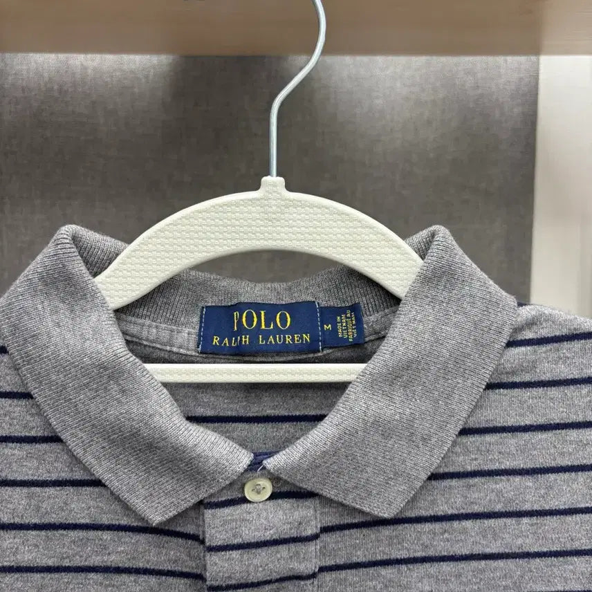 [BUNJANG] Polo Ralph Lauren Striped Short Sleeve Polo Shirt / 폴로 랄프로렌 스트라이프 반팔 카라티 피케티