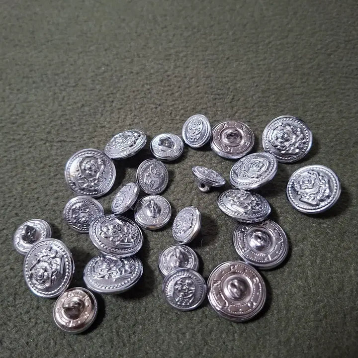 [BUNJANG] Police Uniform Buttons Set (80s-00s) / 경찰 구형 단추