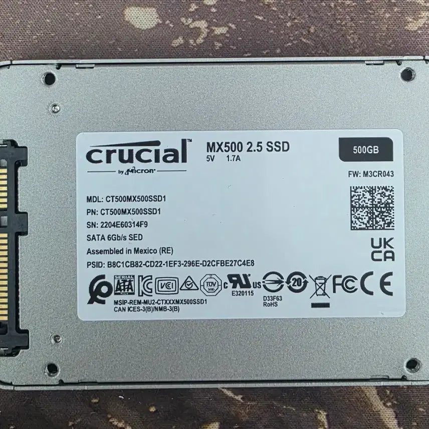 [BUNJANG] Crucial MX500 500GB SSD / Crucial MX500 500GB