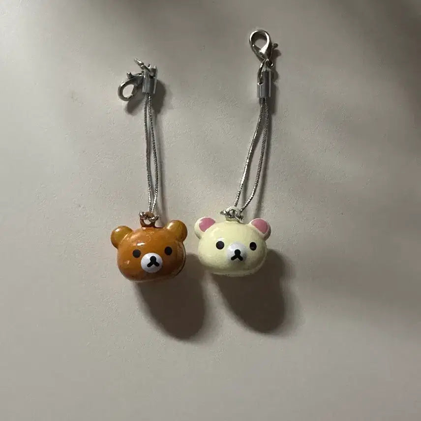 [BUNJANG] Rilakkuma Korilakkuma Rattle Keychain Bundle Set / 리락쿠마 코리락쿠마 딸랑이 키링 양도