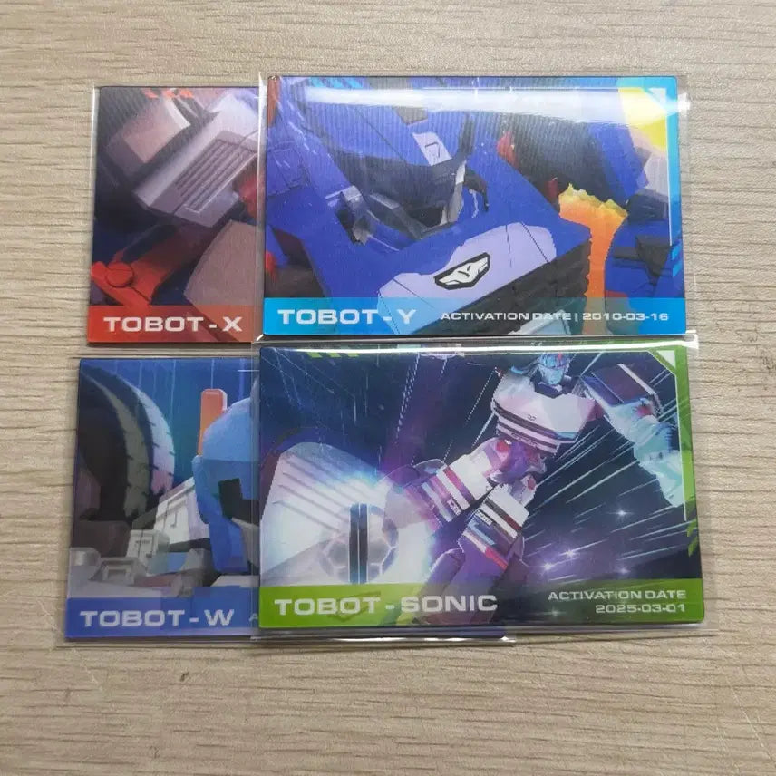 [BUNJANG] Tobot Pop-up Lenticular Photocard Bundle Set / 일괄 ㅣ 또봇 팝업 랜티큘러 포토카드 포카 x y w 소닉 양도 판매