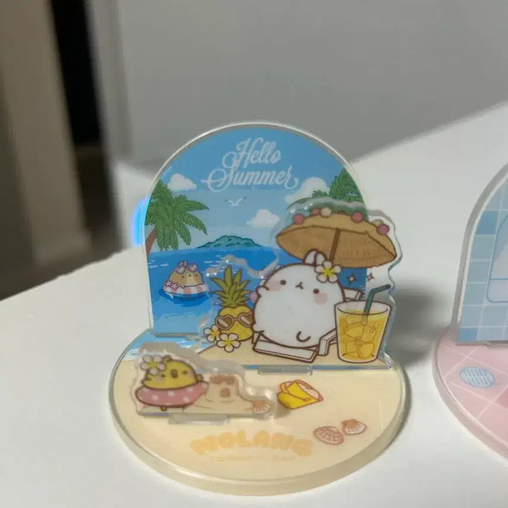[BUNJANG] Molang Acrylic Stand Set (3 Types) / 몰랑 아크릴 스탠드 3종 일괄판매