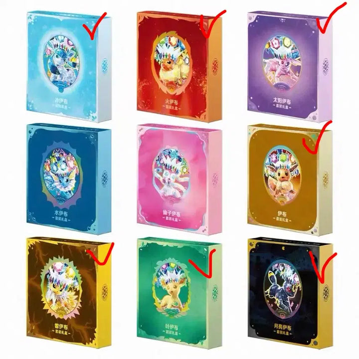 [BUNJANG] Pokemon Eevee Series Binder and Tera Type Set / 포켓몬 한정판 이브이즈 바인더, 카드팩 셋트  중판