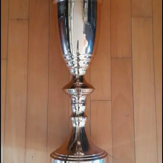 [BUNJANG] Silver and Gold Vase (34 cm) / 58    34 센치 실버 골드화병