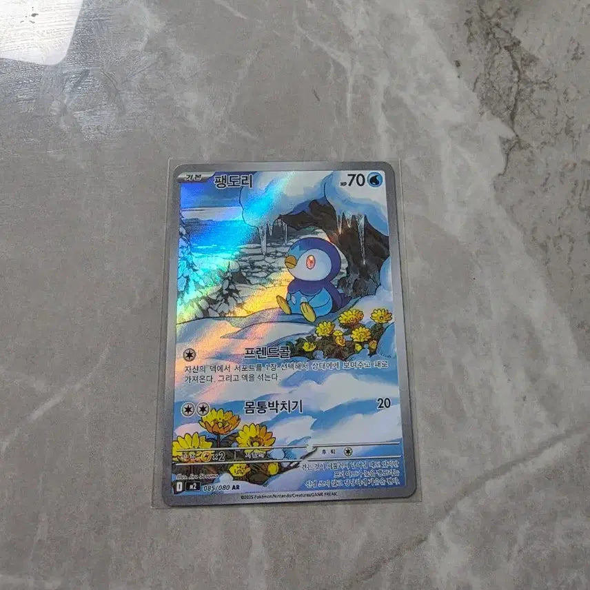 [BUNJANG] Pokemon Card Piplup AR / 포켓몬카드 팽도리 ar
