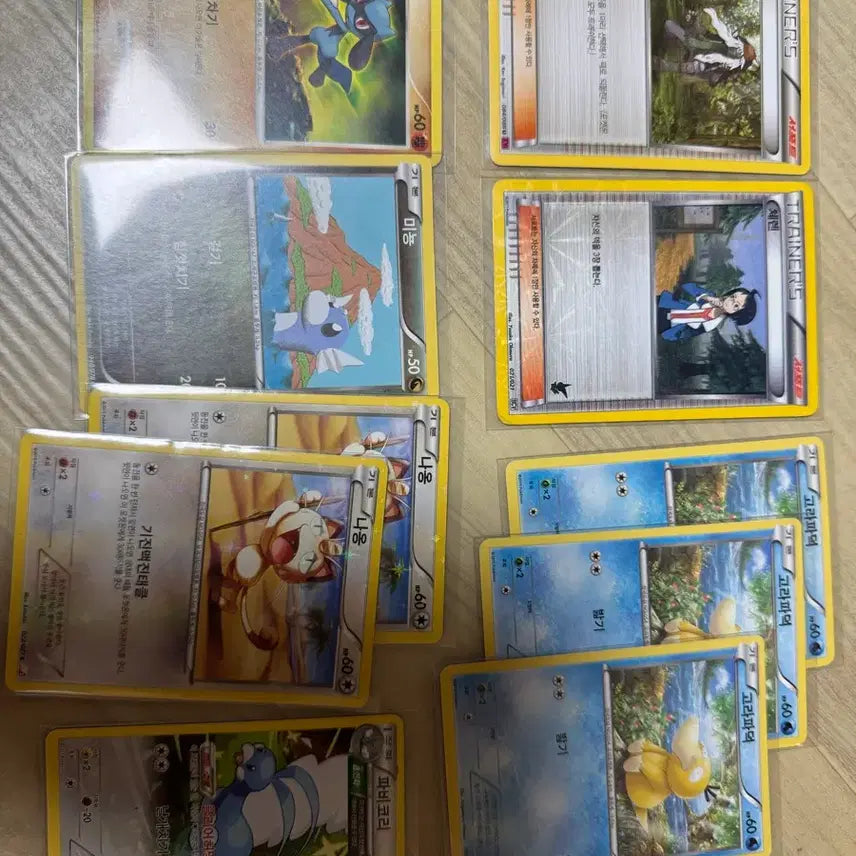 [BUNJANG] Vintage Pokemon Cards Bundle Set / 고대 포켓몬카드 az, 고라파덕 등등 일괄