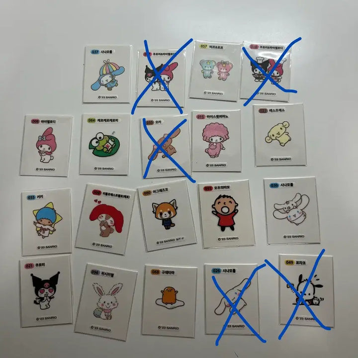 [BUNJANG] Sanrio Bread Stickers / 산리오 빵 띠부씰 판매