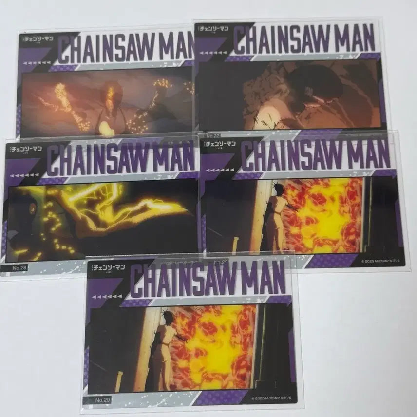 [BUNJANG] Chainsaw Man Riko The Devil Clear Card Set / 체인소맨 레제 클리어 카드 5장