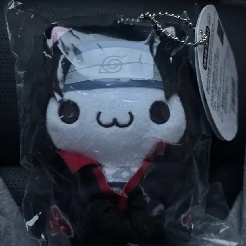 [BUNJANG] Naruto Akatsuki Itachi Megacats Chibi Plush / 나루토) 아카츠키 이타치 메가캣 치비누이 치비구루미 냐루토