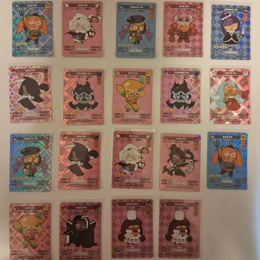[BUNJANG] Cookie Run Kingdom SR Card Bundle Set (19 Cards) / 쿠키런 킹덤 SR 카드 19장 일괄