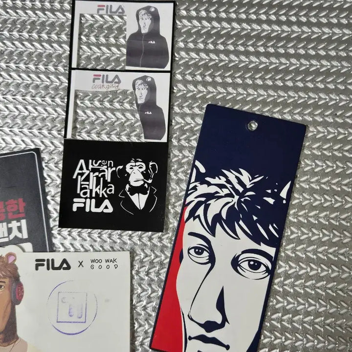 [BUNJANG] Woowakgood Fila Collaboration Goods Bundle Set / 우왁굳 휠라 fila 굿즈일괄 (이세돌 이세페 팝업봤
