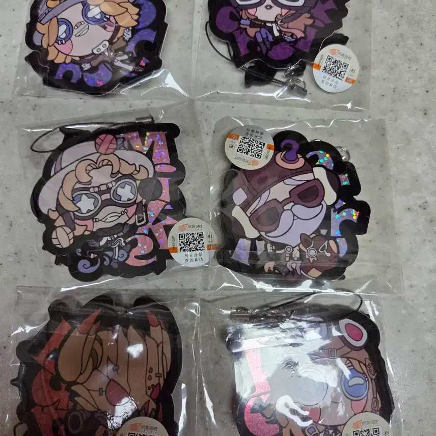 [BUNJANG] Identity V Abyss Series 4 Rubber Strap &amp; Sticker Bundle / 제5인격 심연의 부름 4 심연 러버스트랩 스티커 6종 일괄