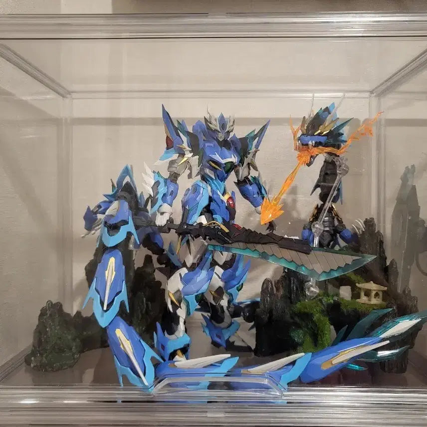 [BUNJANG] Motor Nuclear Blue Dragon Diorama Alloy Joint Model (Includes Acrylic Case) / 모터뉴클리어 청룡 디오라마 (합금 관절, 아크릴케이스 포함)