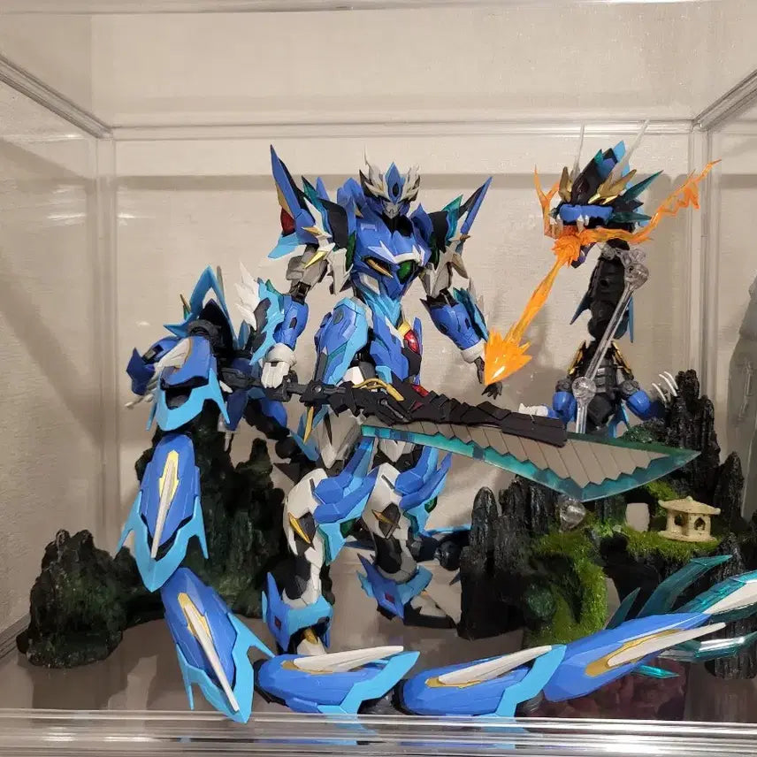 [BUNJANG] Motor Nuclear Blue Dragon Diorama Alloy Joint Model (Includes Acrylic Case) / 모터뉴클리어 청룡 디오라마 (합금 관절, 아크릴케이스 포함)