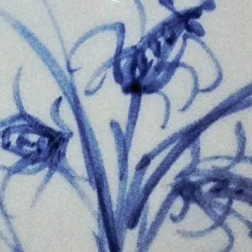 [BUNJANG] Songhyun Pottery Celadon Porcelain Orchid Chrysanthemum Motif Vase / 명품] 송현도예 청화백자 난국문양 고품격 주병입니다
