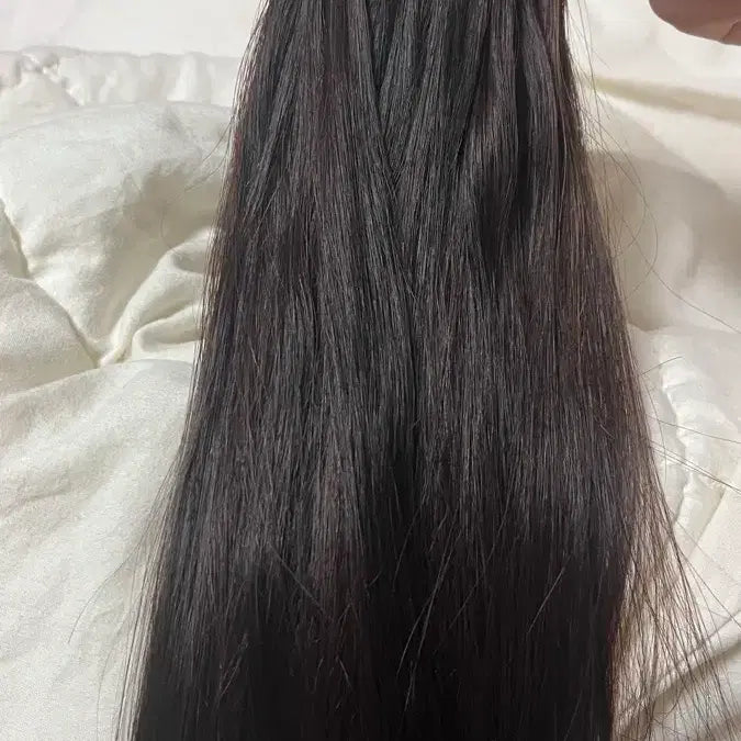 [BUNJANG] 16-inch Natural Human Hair Extensions (1 Pack) / 16인치 붙임머리 천연인모 한팩
