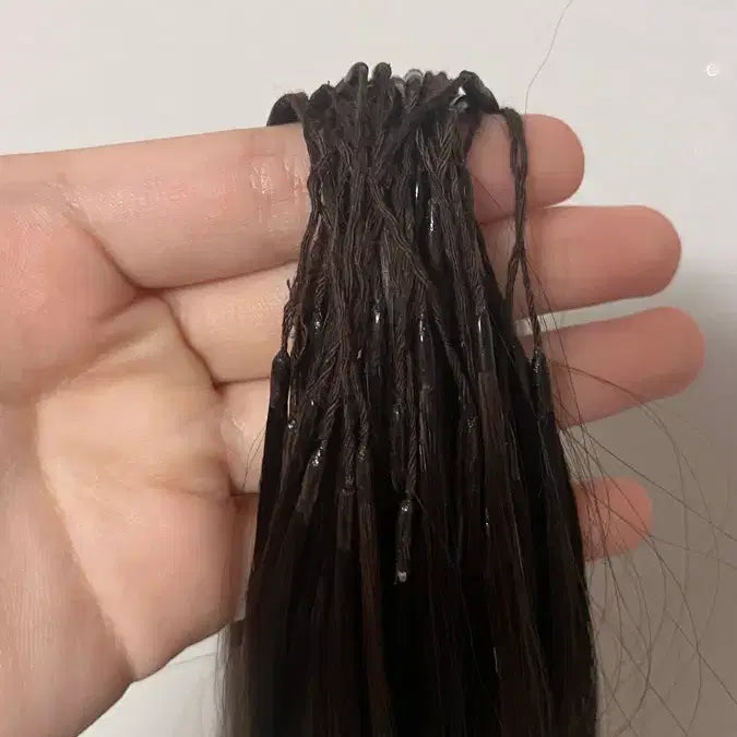[BUNJANG] 16-inch Natural Human Hair Extensions (1 Pack) / 16인치 붙임머리 천연인모 한팩