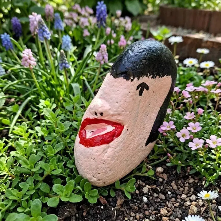[BUNJANG] Hand-Painted Stone Garden Ornament / 화단 감성 돌