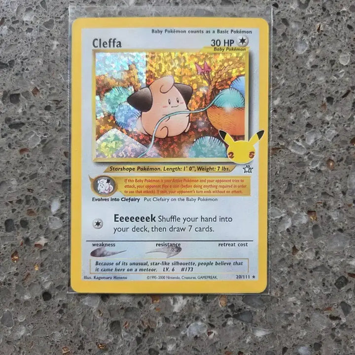 [BUNJANG] North America Pokemon 25th Anniversary Promo Card Bidoof 20/111 / 북미 포켓몬스터 25주년  프로모션 카드 삐삐 20/111