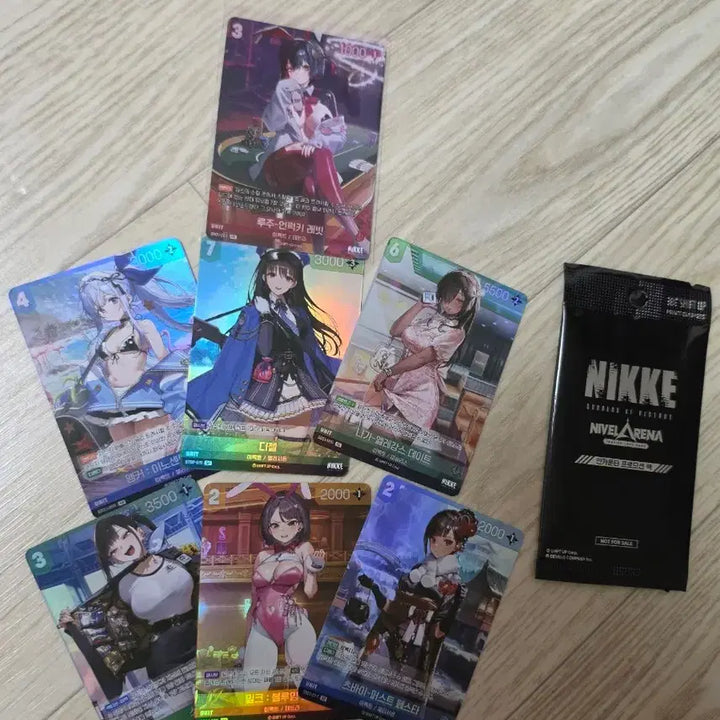 [BUNJANG] Niki Nivel Arena Card 7-Piece Bundle Set / 니케 니벨아레나 카드 7종 일괄