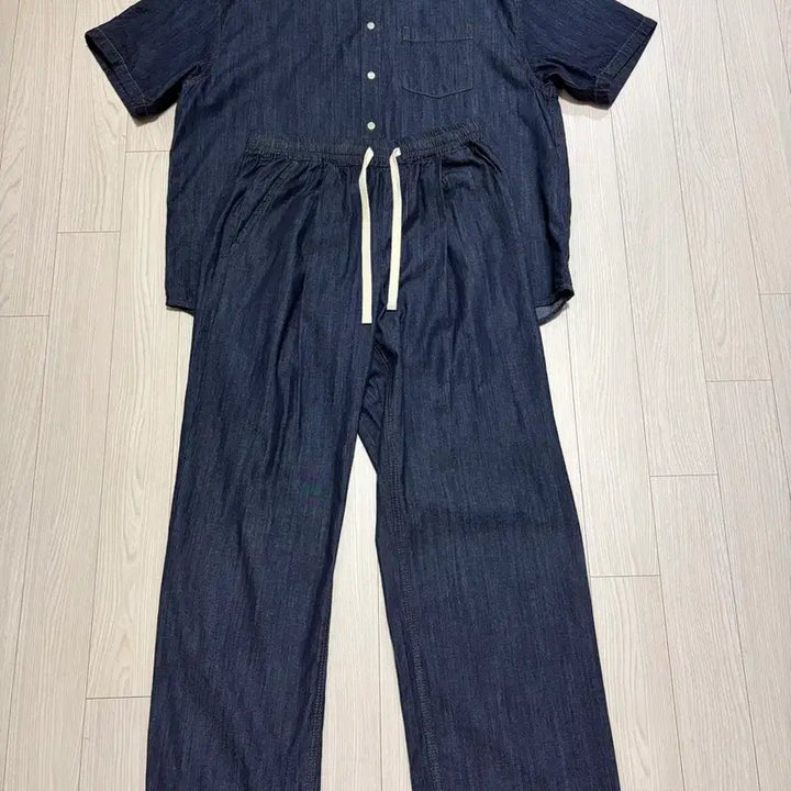 [BUNJANG] MERGO X PLACK Denim Setup M / 메르고 X 플랙 데님 셋업 M