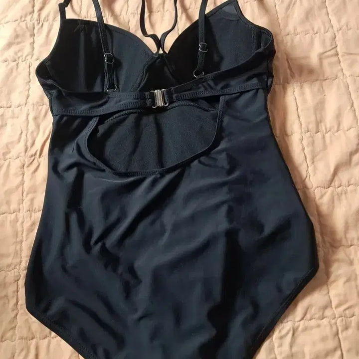 [SOLD OUT] 원피스 수영복 블랙 셔링