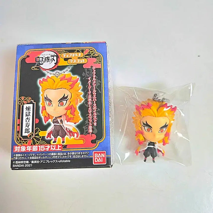 [BUNJANG] Demon Slayer Kyojuro Rengoku Deformed Mascot Figure Keychain / 귀멸의 칼날 렌고쿠 쿄쥬로 디포르메 마스코트 피규어 키링 판매!