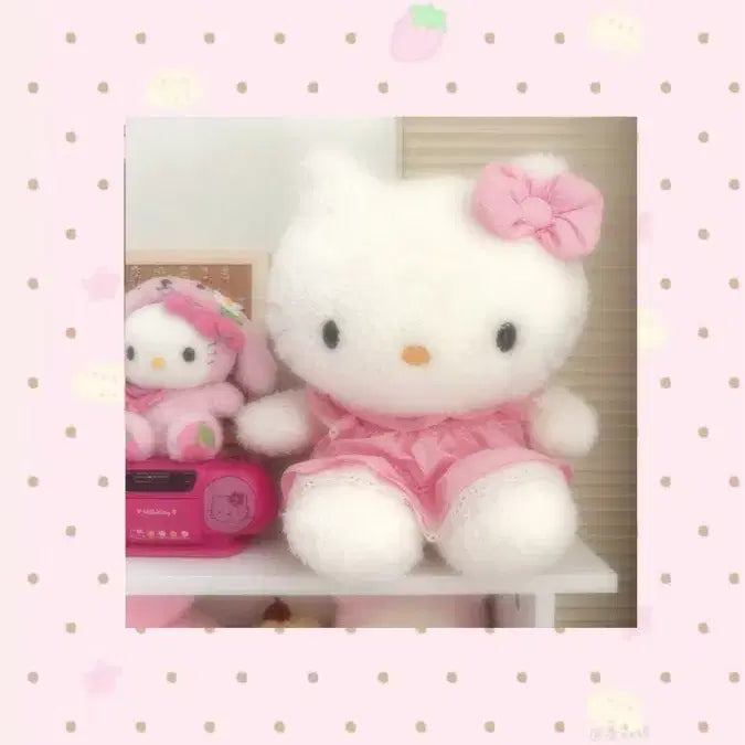 [BUNJANG] Classic Kitty Bosil Doll / 고전 키티 뽀실 인형