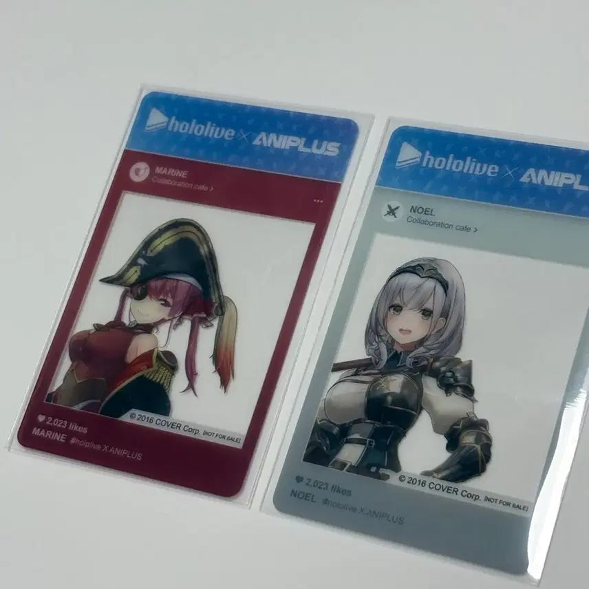 [BUNJANG] Hololive Aniplex Collaboration Cafe Noel &amp; Marine Transparent Photocard Bundle Set / 일괄) 홀로라이브 애니플러스 콜라보카페 콜카 노엘 마린 투명포카
