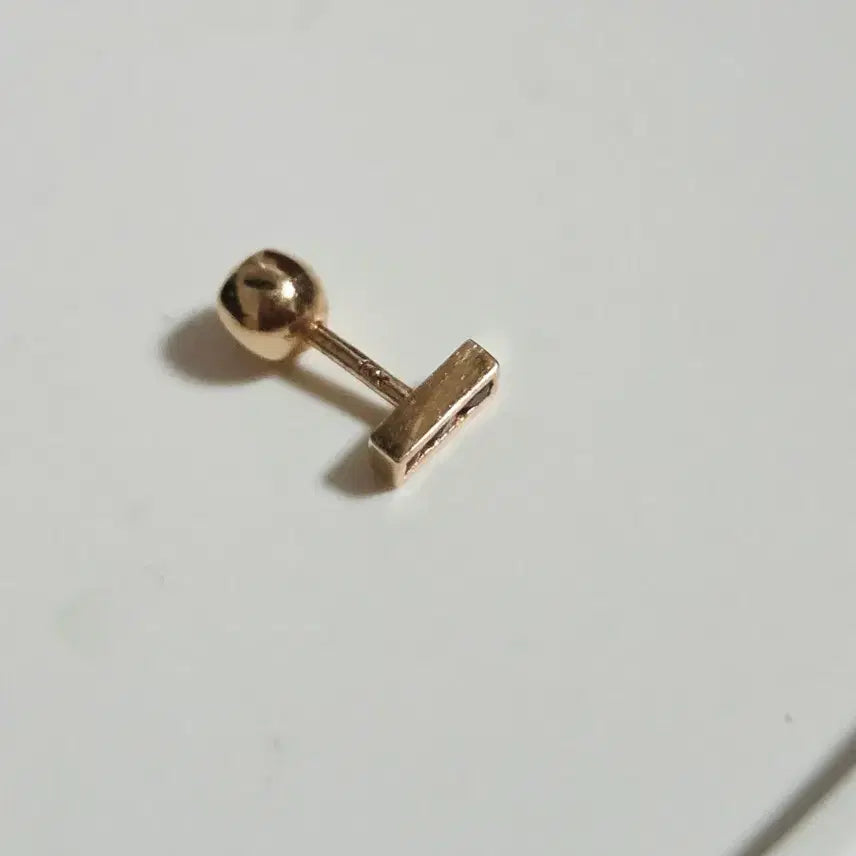 [BUNJANG] 14K Pink Gold Piercing (5mm Bar Length) / 14k 핑크골드 피어싱 바길이 5mm