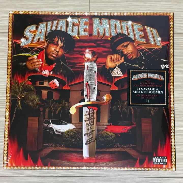 [BUNJANG] 21 Savage &amp; Metro Boomin Savage Mode II Translucent Red LP / 21 Savage&amp;Metro Boomin - Savage Mode II