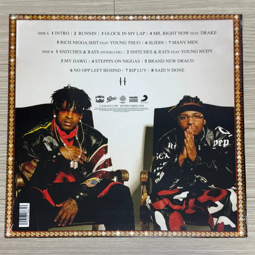 [BUNJANG] 21 Savage &amp; Metro Boomin Savage Mode II Translucent Red LP / 21 Savage&amp;Metro Boomin - Savage Mode II