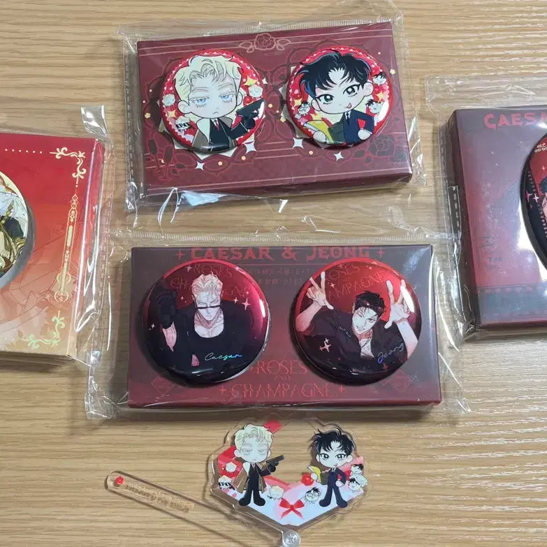 [BUNJANG] Rose and Champagne Badge Bundle Set / 오늘까지)장미와샴페인 뱃지 일괄