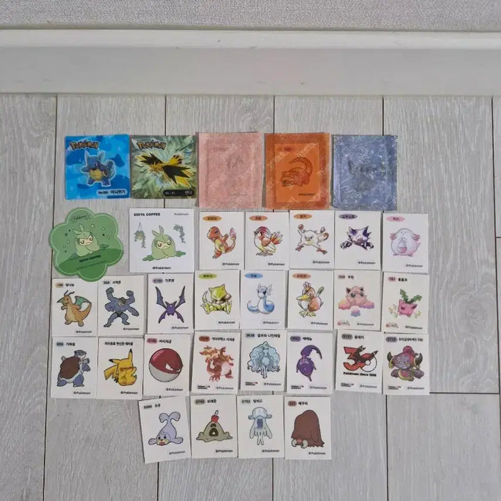 [BUNJANG] Pokemon Stickers Bundle Set / 포켓몬띠부씰, 스티커 일괄 판매