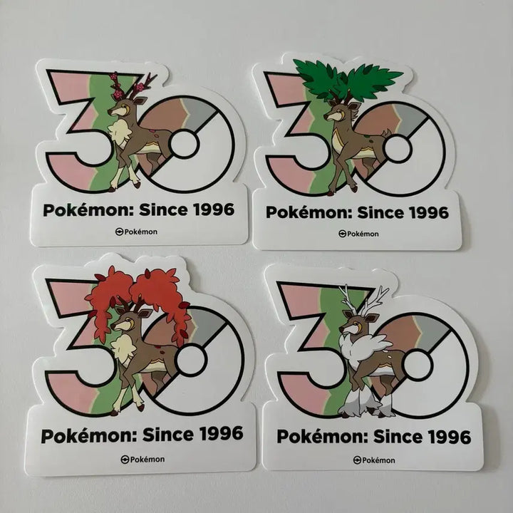 [BUNJANG] Pokemon 30th Anniversary Logo Sticker Set / 포켓몬 30주년 로고스티커 바라철록 봄 여름 가을 겨울