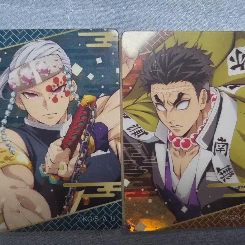 [BUNJANG] Demon Slayer Tengen Uzui Gyomei Himejima Acrylic Block Set / 귀멸 우즈이 텐겐 히메지마 교메이 아크릴 블록