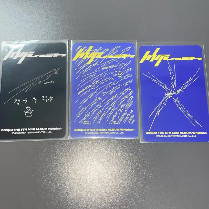 [BUNJANG] Aespa Winter Whiplash Photocard Bundle Set / 에스파 윈터 위플래쉬 포카 일괄