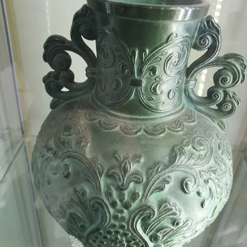 [BUNJANG] Japanese Antique Bronze Dragon Motif Vase / 오늘 하루.일본 골동품.청동 용문 화병