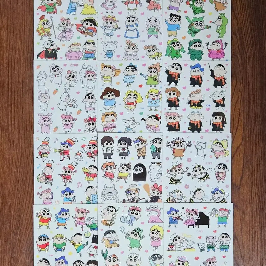 [BUNJANG] Crayon Shin-chan Character Sticker Set / 짱구는 못말려 캐릭터 인믹 무중복 밍고님 애니인스 다꾸스티커 띵 처분